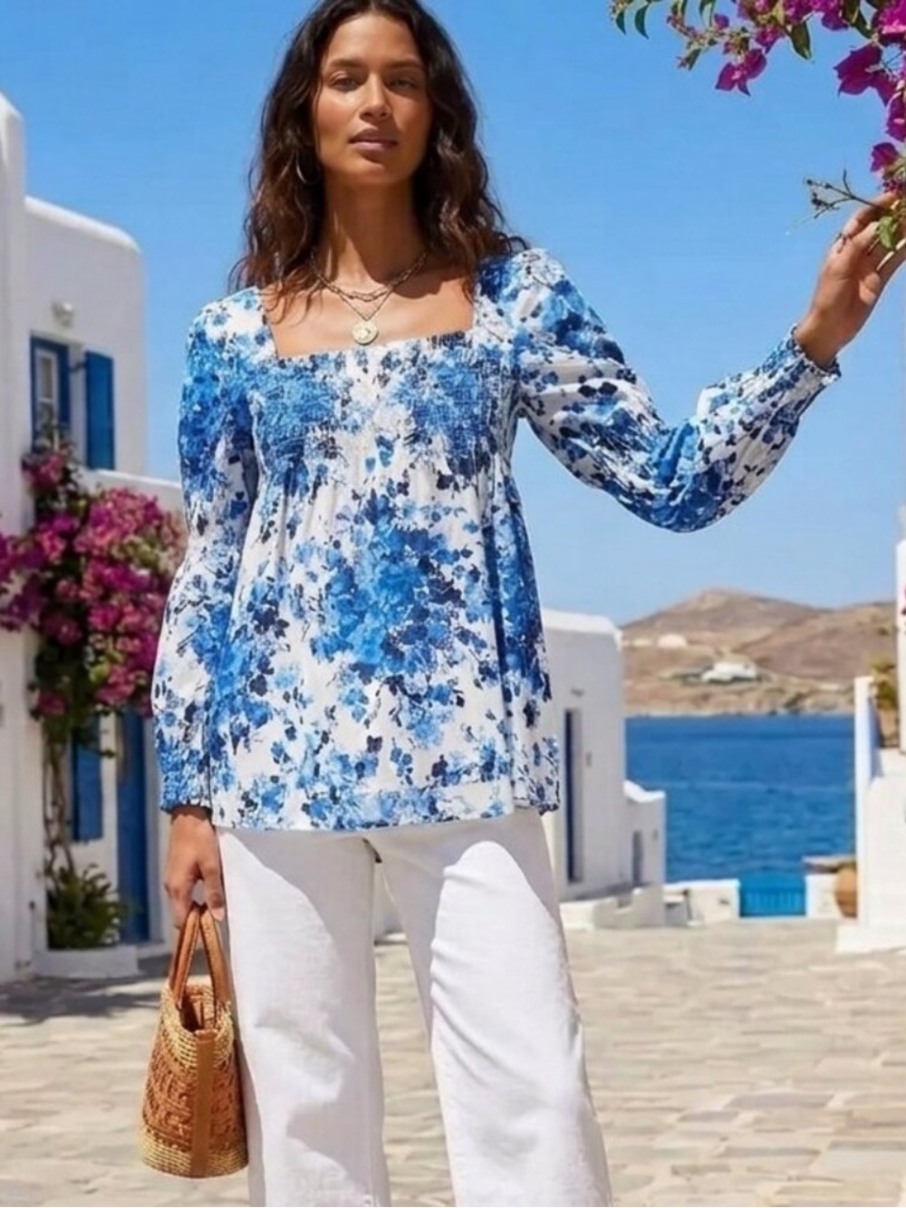 NWT Tuckernuck Blue Meadows Tilly blouse XS